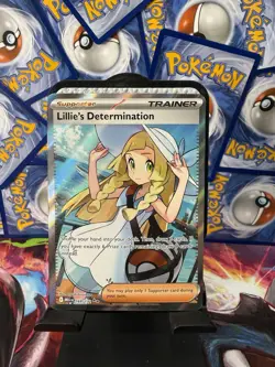Lillie's Determination MEG 169/132 Pokemon Mega Evolution NM/M - Image 1