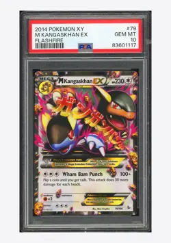 Pokemon PSA 10 M Kangaskhan EX Ultra Rare 2014 79/106 Flashfire English - Image 1