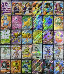 Lot 30 SR Full Art Holo Pokemon TCG Chinese Mew Dragonite Lucario Trainer NE40 - Image 1