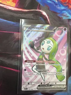 Pokemon TCG Meloetta EX Full Art Black Bolt Card 159/086 Near Mint Condition - Image 2