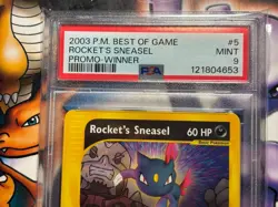 2003 Pokemon ~ Best of Game Winner Promo ~ Rocket's Sneasel #5 ~ PSA 9 MINT - Image 2