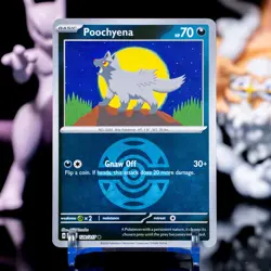 Pokemon TCG - Ascended Heroes - Poochyena 128/217 (Dusk Ball Reverse Holo) NM - Image 1