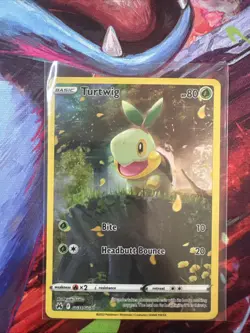 Turtwig Crown Zenith Holo Full Art Ultra Rare Pokemon TCG Card GG31/GG70 NM - Image 1