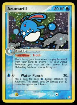 Azumarill 1/109 Holo Rare Team Rocket Returns Pokemon Card - Image 1