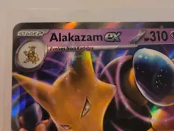 Alakazam Ex 65/165 Scarlet & Violet 151 Cosmic Holo Rare Pokemon TCG NM+ MINT - Image 2
