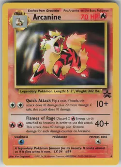 ✰ ARCANINE 6 PROMO WIZARDS BLACK STAR PROMOS POKEMON MP ✰ BOX1ROW4MMP11 - Image 2