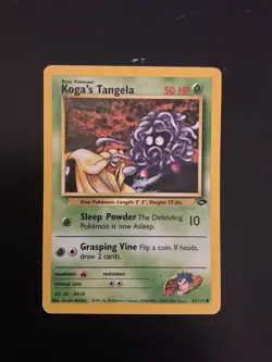 Pokemon Koga’s Tangela Gym Challenge Vintage Card #81/132 Wotc 2000 - Image 1