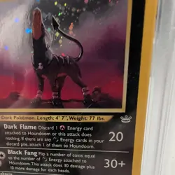 2001 Pokemon Neo Revelation Houndoom #8 Holo PSA 7 - Image 2