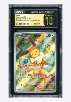 Pokemon CGC 10 PRISTINE Eevee Promo 2025 #173 SVP Prismatic Evolutions ETB ENG - Image 1