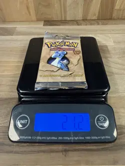 Pokemon Fossil Long Crimp Booster Pack Lapras NEW SEALED 21.2 Grams - Image 1