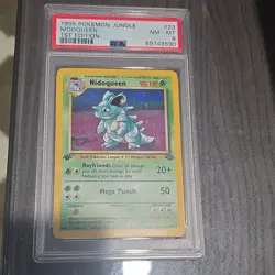 Pokemon Jungle Nidoqueen Holo Rare 1st Edition 23/64 PSA 8 1999 - Image 1