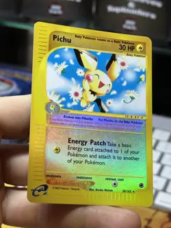 #2 Pichu 58/165 Expedition 2002 Reverse Holo E-Series Vintage Pokemon Card TCG - Image 5