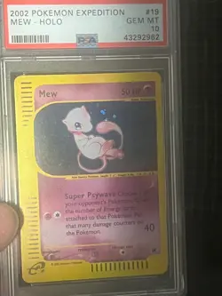 2002 Pokemon Expedition Mew 55/165 - Non Holo - PSA 10 - Image 1
