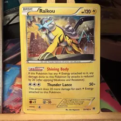 Raikou 55/162 XY HOLO BLEED BREAKthrough Cosmos Holo Rare Pokemon TCG NM - Image 1
