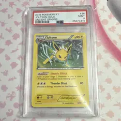 Pokemon TCG Jolteon Holo Rare XY Ancient Origins 26/98 PSA 9 2015 English - Image 1