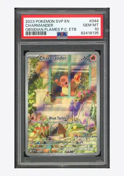 Pokemon PSA 10 Charmander Promo 2023 044 Obsidian Flames Pokemon Center ETB ENG - Image 1