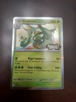 Serperior Perfect Order Prerelease Staff Promo 064 HOLO NM+ Stamped #2 - Image 1