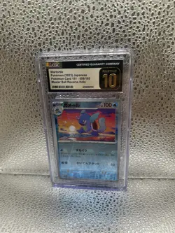 CGC 10 Pristine Wartortle 008/165 Reverse Holo Pokeball Japanese Pokemon 151 - Image 3