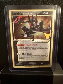 Pokemon Greninja Gold Star SWSH144 Celebrations Black Star Promo NM - Image 1