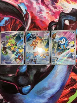 Pokemon First Partner Illustration Starter Promo Sinnoh Region Near Mint - Image 1