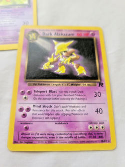2000 Pokemon Evolution Lot Abra Dark Kadabra & Alakazam Team Rocket LP/NM - Image 3