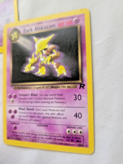 2000 Pokemon Evolution Lot Abra Dark Kadabra & Alakazam Team Rocket LP/NM - Image 4
