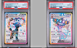2025 POKEMON SVP EN-SV BLACK STAR PROMO 175 176 UMBREON ESPEON SEQUENTIAL PSA 10 - Image 2