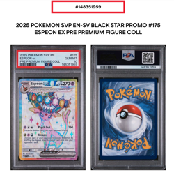 2025 POKEMON SVP EN-SV BLACK STAR PROMO 175 176 UMBREON ESPEON SEQUENTIAL PSA 10 - Image 3