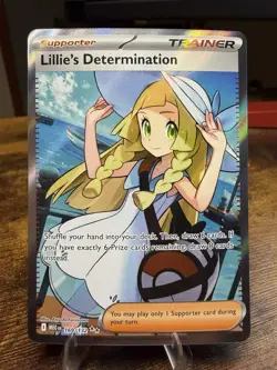 Pokemon – Lillie’s Determination – #169/132 – Mega Evolution Ultra RARE - Image 1