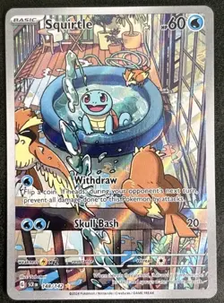 Pokemon Squirtle 148/142 Illustration Rare Sv07: Stellar Crown Holo 60 HP - Image 1