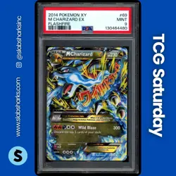 2014 POKEMON XY FLASHFIRE #69/106 M CHARIZARD EX PSA 9 - Image 1