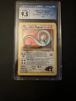 2000 Pokemon Gym Heroes #4/132 Erika's Dragonair Holo CGC 9.5 - Image 2