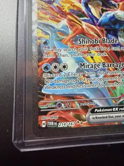2024 POKEMON GRENINJA EX TWILIGHT MASQUERADE SPECIAL ILLUSTRATION #214/167! MINT - Image 5