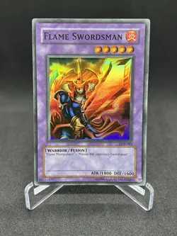 Yugioh Flame Swordsman LOB-003 Super Rare Original Print NM - Image 1