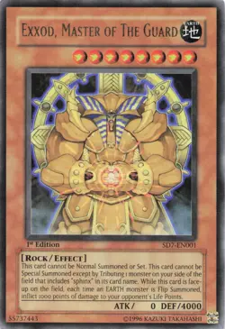 Exxod Master of the Guard Ultra Rare S Deck: Invincible Fortress SD7-EN001 NM - Image 1