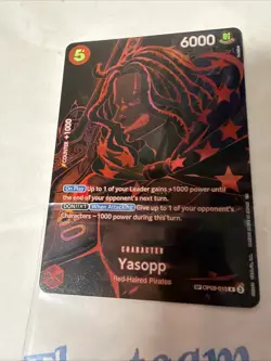 One Piece OP09-013 Yasopp SP | Alt Art English Parallel OP12 CCG CARD ENG Master - Image 1