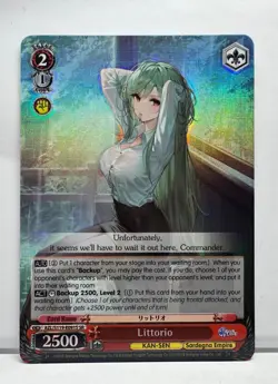 Weiss Schwarz Azur Lane vol.2 AZL/S119-E091S SR Littorio - Image 1