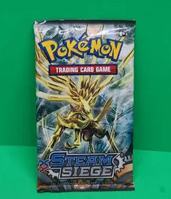 New Pokemon XY Steam Siege Booster Pack 10 Cards Sealed Xerneas Art UNWEIGHED X1 - Image 1