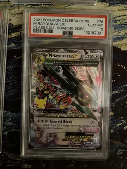 4 Rayquaza EX Celebrations PSA 10 Pokemon Cards - Image 2