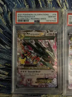 4 Rayquaza EX Celebrations PSA 10 Pokemon Cards - Image 4