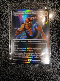 Magic The Gathering Spectacular Spiderman Card Marvel Legends Exclusive - Image 2