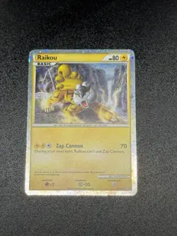 Pokemon TCG Raikou HGSS19 Black Star Promo Holo Card Near Mint 2010 - Image 2
