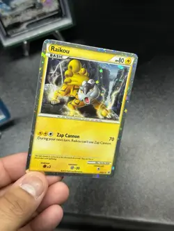 Pokemon TCG Raikou HGSS19 Black Star Promo Holo Card Near Mint 2010 - Image 4