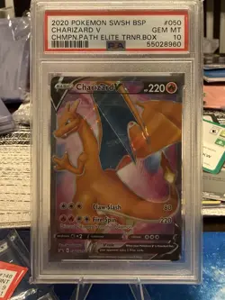PSA 10 Charizard V SWSH050 SWSH: Sword & Shield Promo Cards - Image 1