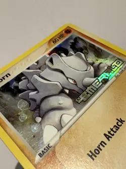 Pokemon Card - Rhyhorn Emerald 62/106 Reverse Holo Stamped LP - Image 4