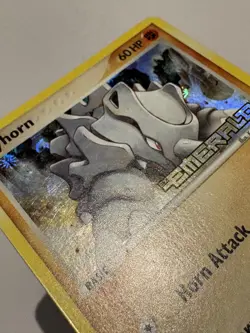 Pokemon Card - Rhyhorn Emerald 62/106 Reverse Holo Stamped LP - Image 5