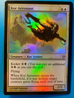 MTG 1x FOIL Kor Aeronaut Zendikar Modern Magic the Gathering Card x1 NM - Image 1