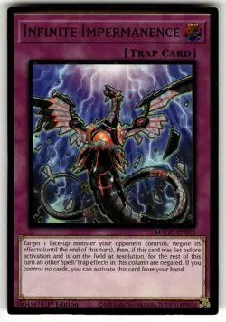 Infinite Impermanence Premium Gold Rare MAGO-EN052 NM Yugioh Card TCG - Image 1