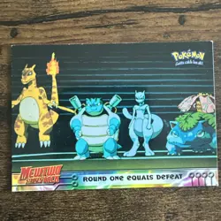 1999 Pokemon Topps First Movie Round One Equals Defeat #26 Card - Image 1