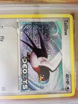 Taillow 80/107 EX DEOXYS Reverse Holo Graded Pokemon Card - PSA 8 - Image 2